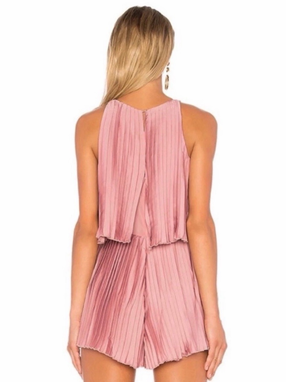 NWOT Lovers And Friends Nicki Pleated Romper Coquette Modern  Sz‎ S - Picture 3 of 9